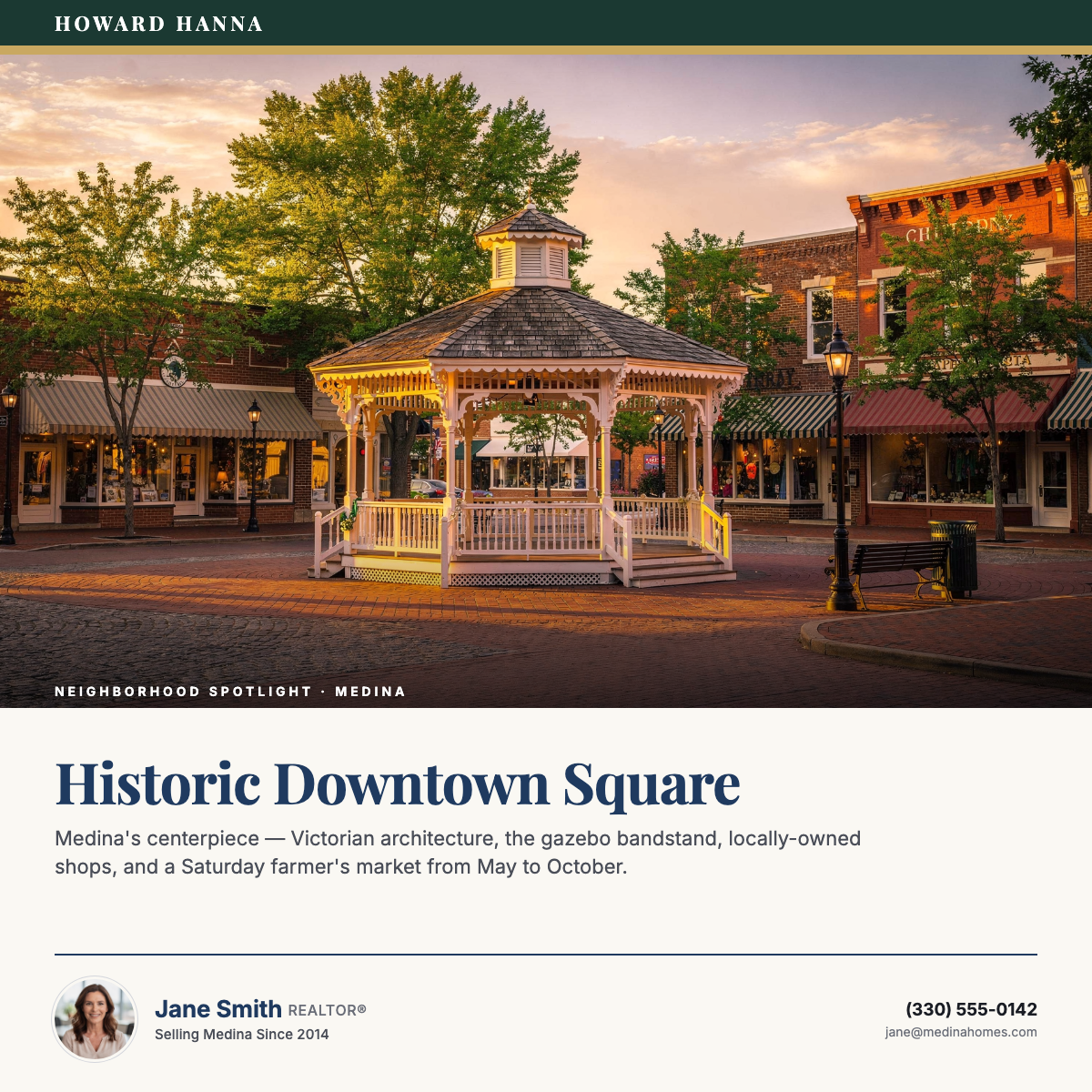 Neighborhood spotlight editorial post